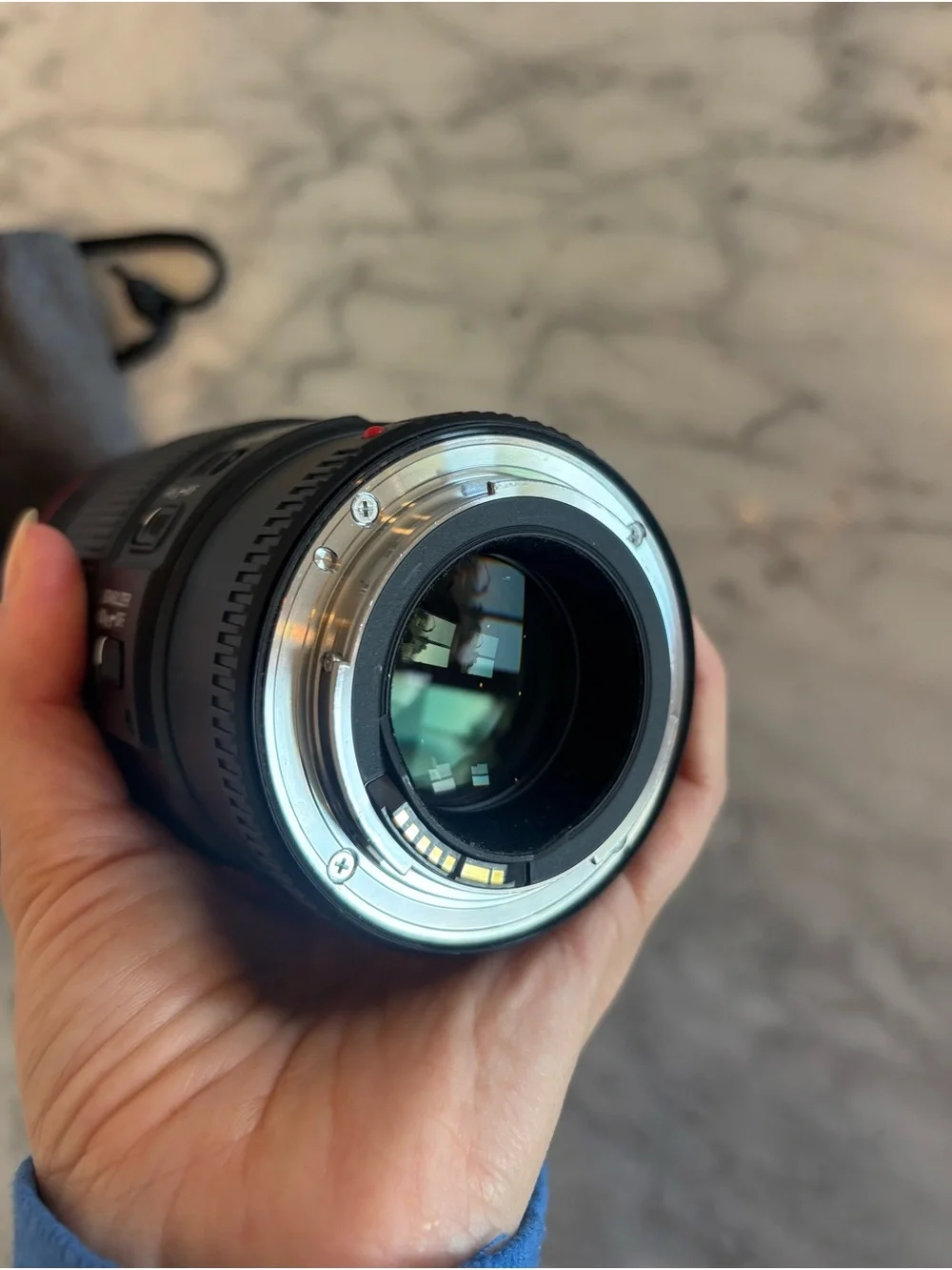 Canon 100mm Macro Lens with Red Accent - Excellent Condition (like new)